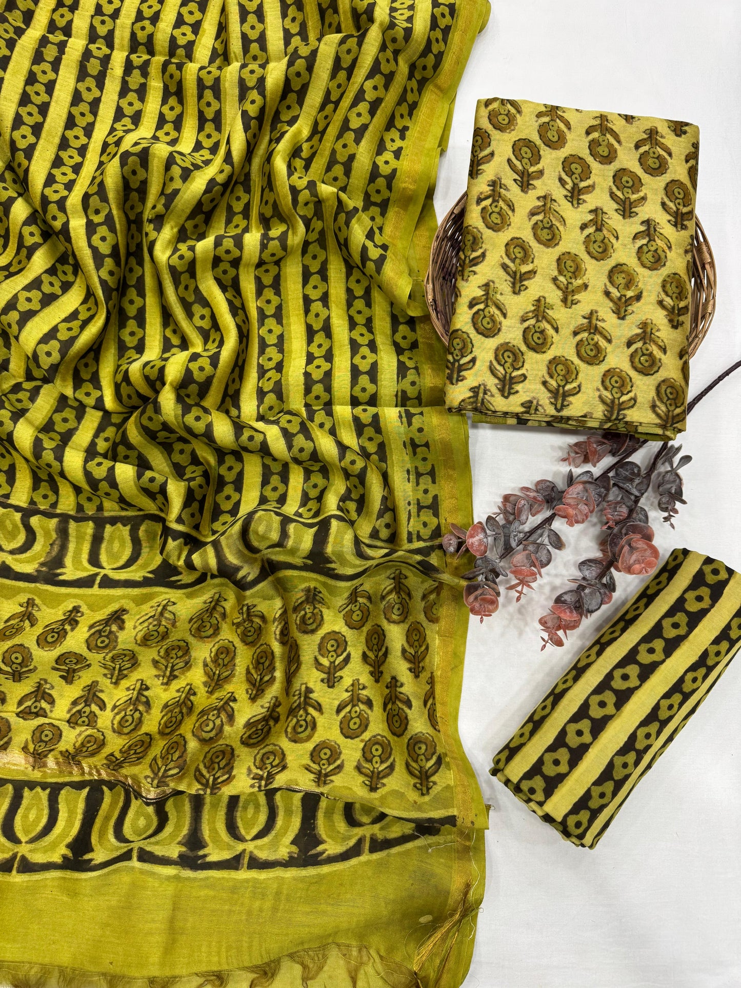 Chanderi Silk Suit Set