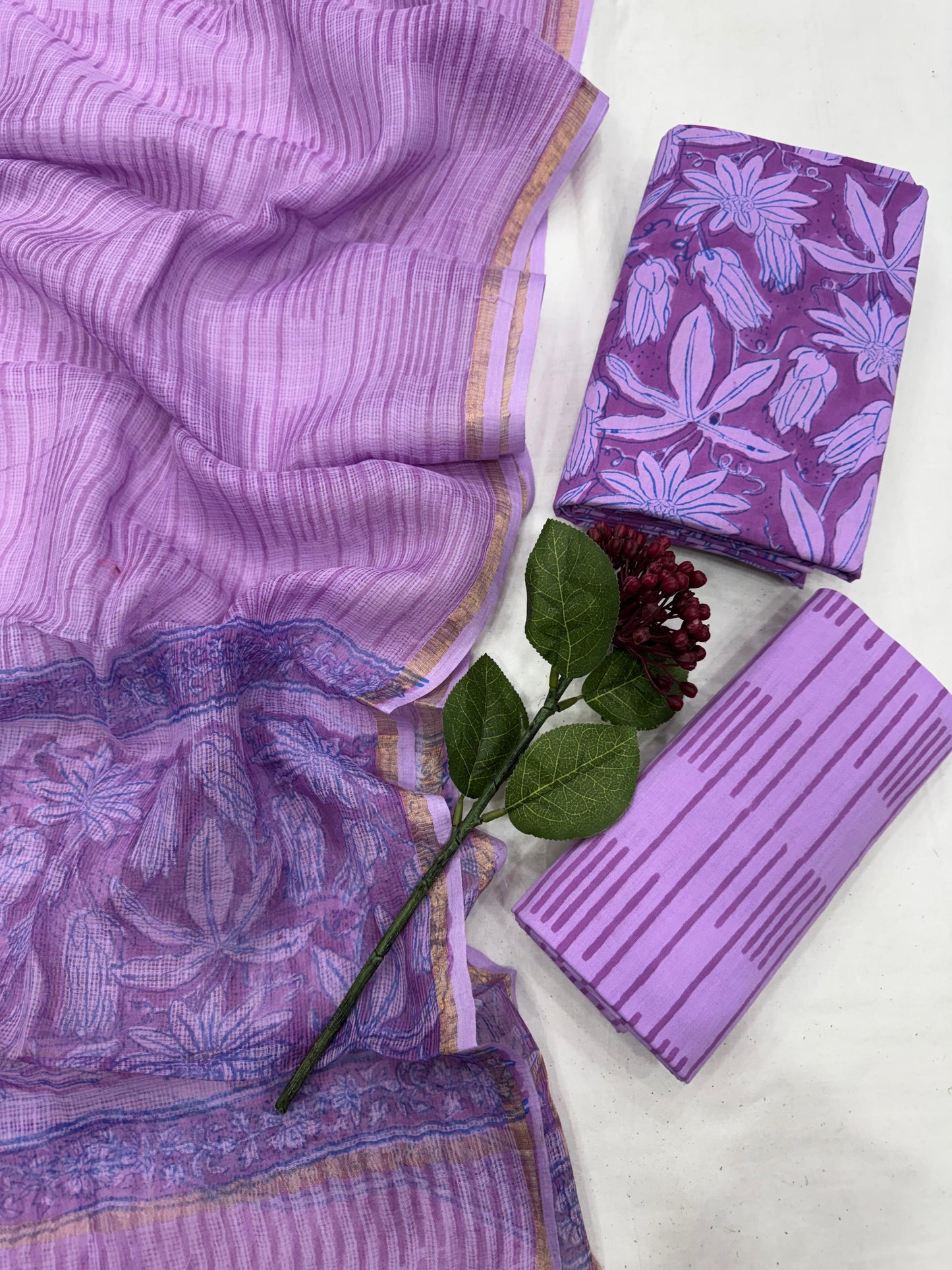 Cotton Suit With Kota Doriya Dupatta