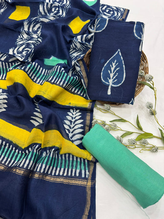 Chanderi Silk Suit Set