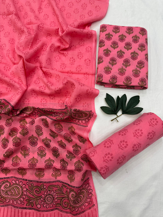 Cotton Suit Mulmul Dupatta