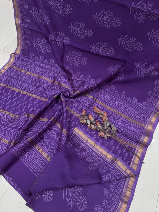 Handloom Maheshwari silk saree