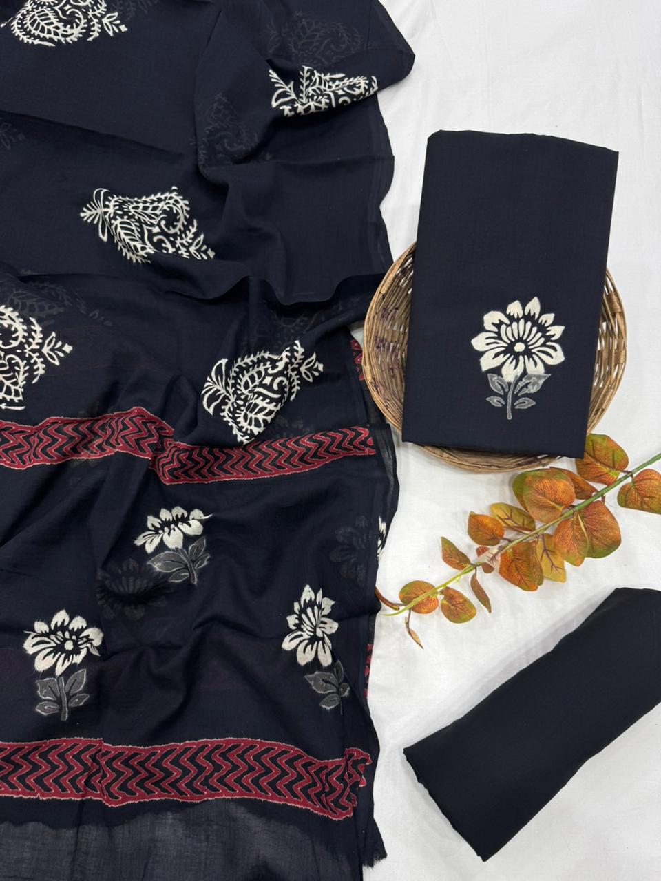 Cotton Suit Mulmul Dupatta