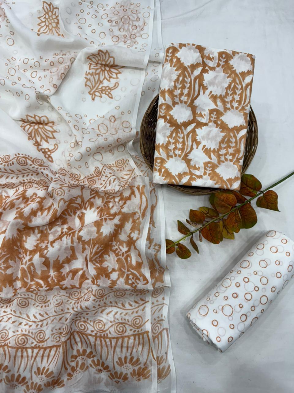 Cotton Suit Mulmul Dupatta