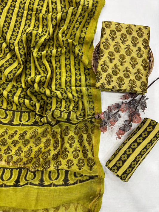 Chanderi Silk Suit Set