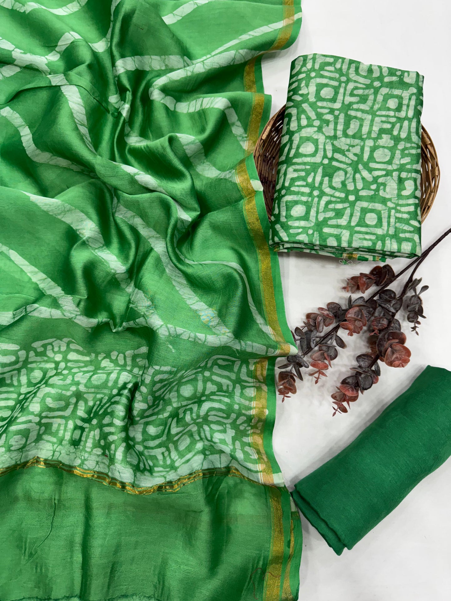 Chanderi Silk Suit Set