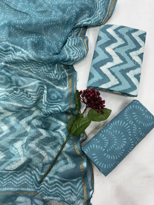 Cotton Suit With Kota Doriya Dupatta