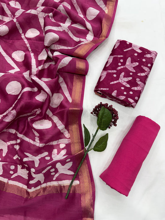 Maheshwari Silk Suit